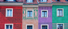 Poznań's colourful townhouses